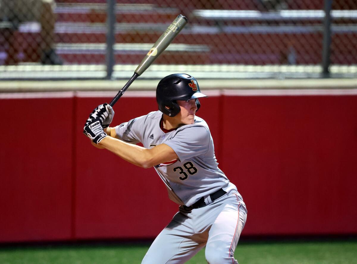 Dominic Smaldino of JSerra was one of three players to hit home runs in the fourth inning Tuesday.