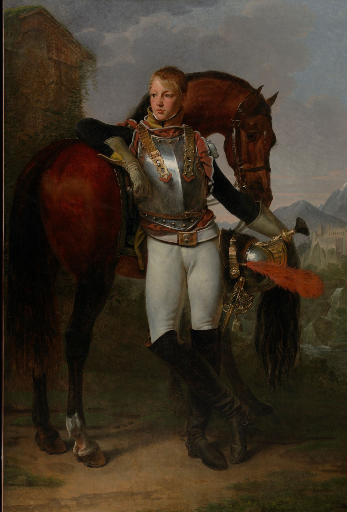 Antoine-Jean Gros, "Portrait of Second Lieutenant Charles Legrand," circa 1810, oil on canvas