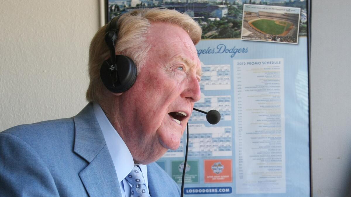 Vin Scully has been the Dodgers' most valuable player since the 1950s. Is any figure more important than a team's play-by-play announcer?