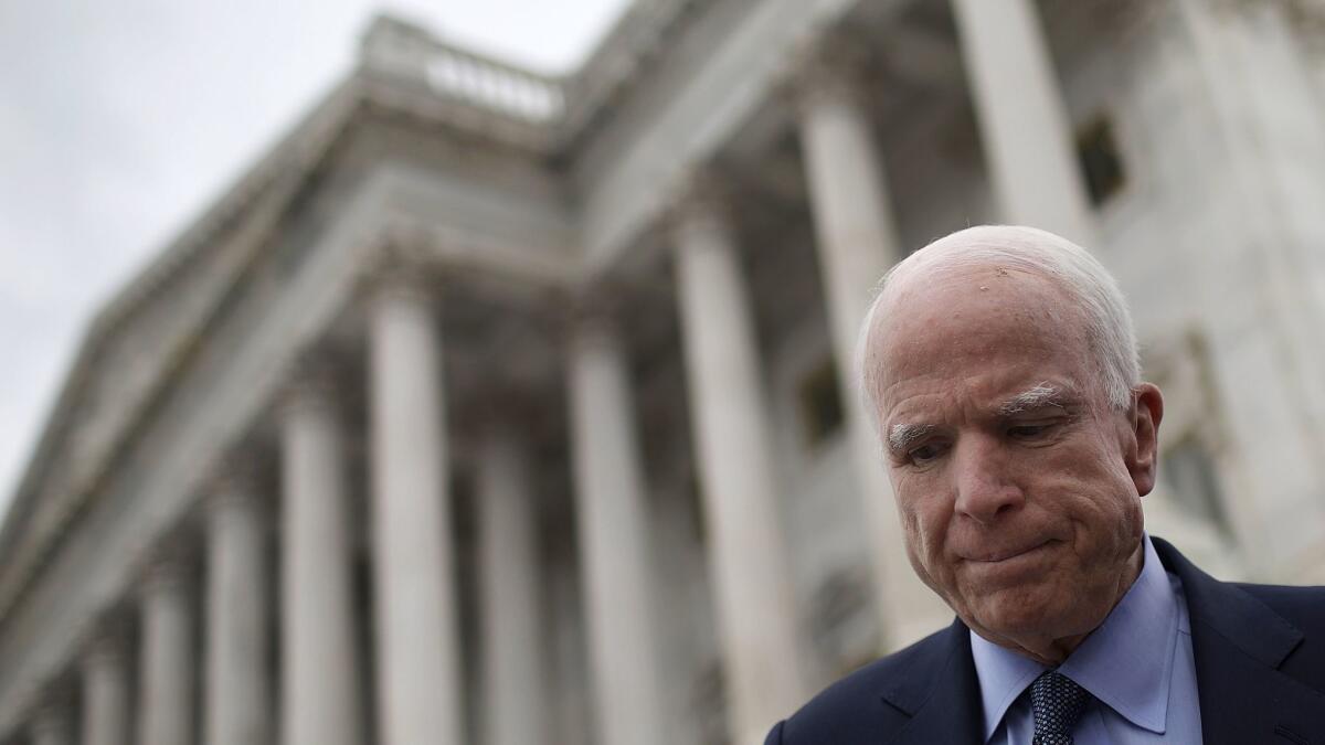 Sen. John McCain (R-Ariz.) has been diagnosed with a type of brain tumor known as a glioblastoma.