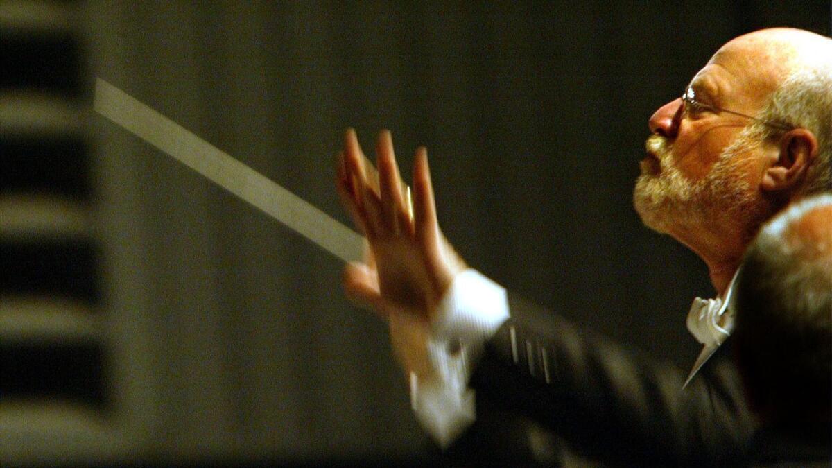 Allen Robert Gross will take his final turn conducting Orchestra Santa Monica this Sunday.