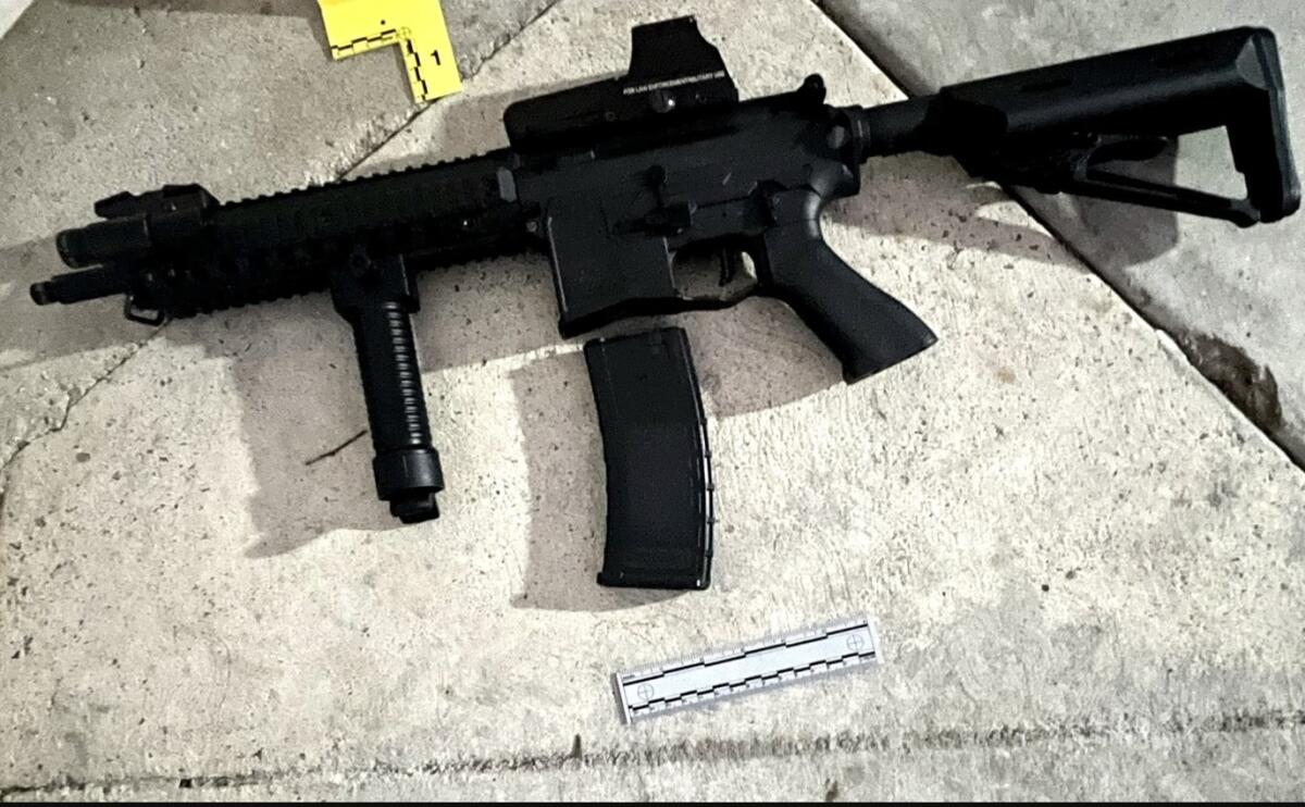 Police fatally shot a man carrying this airsoft rifle on Sept. 17, 2022.