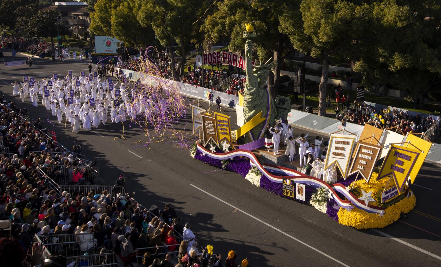 2020 Rose Parade in Pasadena