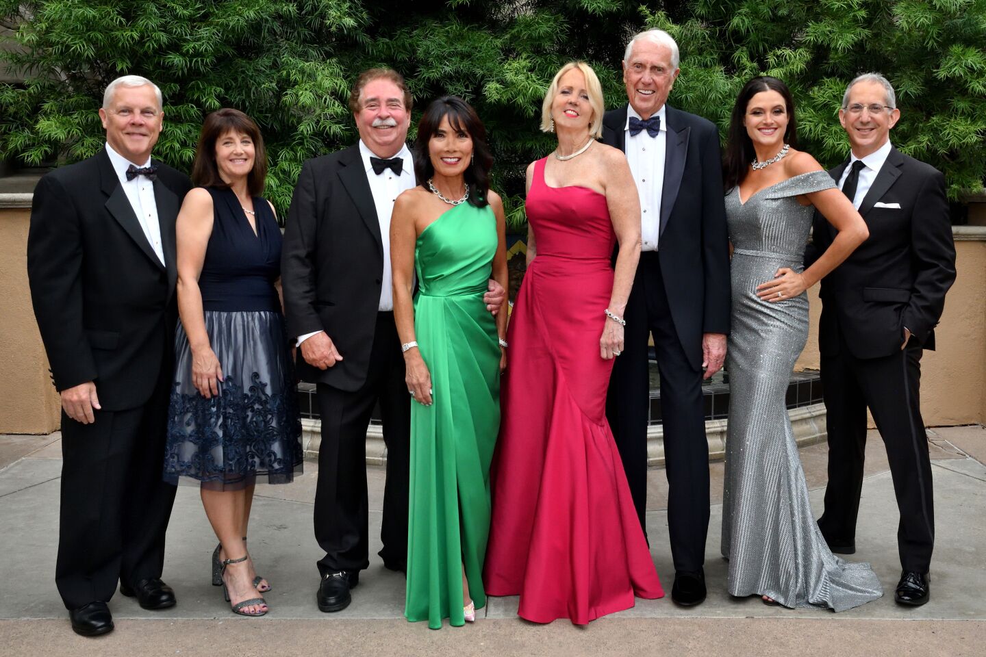 Tim and Kim Shields (he's Globe managing director), Dr. Richard and Jennifer Greenfield (she's gala co-chair), Sheryl and Harvey White (she's gala co-chair), Hilit and Barry Edelstein (he's Globe artistic director)