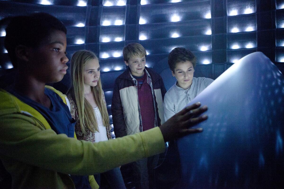 From left: Brian "Astro" Bradley, Ella Linnea Wahlestedt, Reese Hartwig and Teo Halm star in the sci-fi film "Earth to Echo."