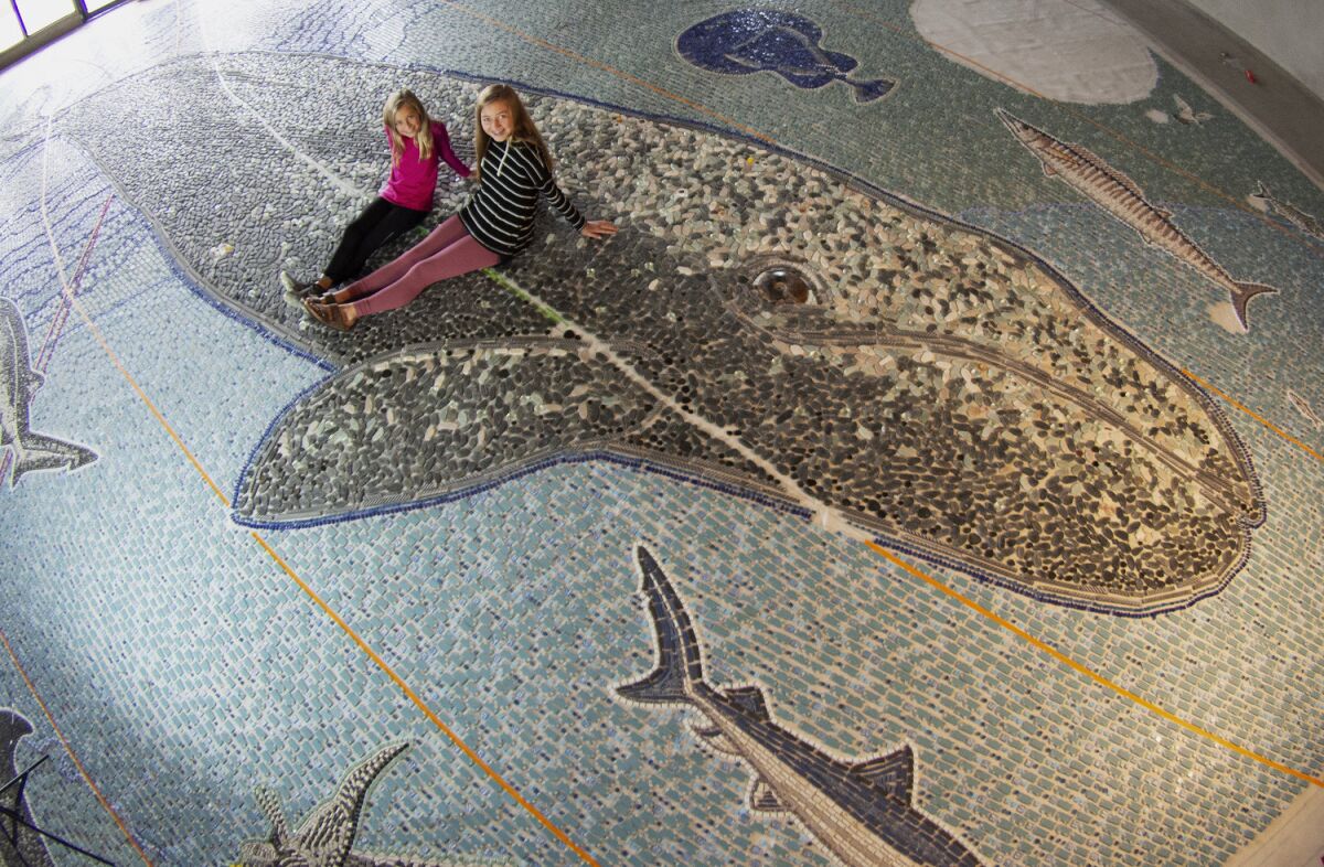 The ‘Map of the Grand Canyons of La Jolla Educational Plaza’ is in development at the Scripps Institution of Oceanography’s former, emptied Southwest Science Fisheries building. The hold-up is more fundraising and an all-clear from California Coastal Commission.