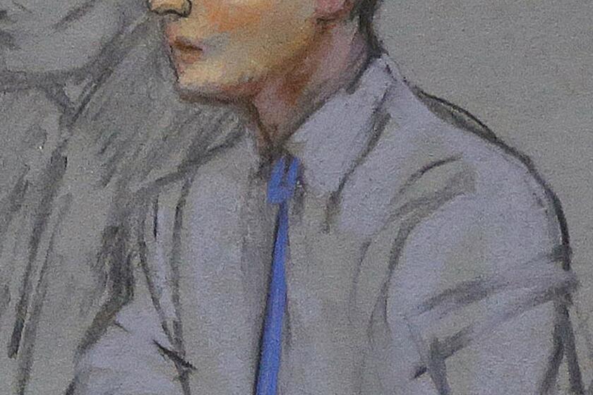 Azamat Tazhayakov, depicted in a courtroom sketch, is being prosecuted only because he was a "friend of the bomber," his attorney said during closing arguments.
