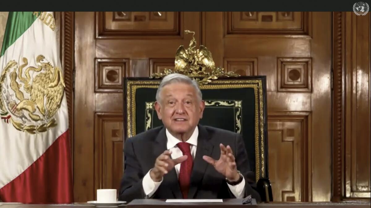 El presidente mexicano Andrés Manuel López Obrador