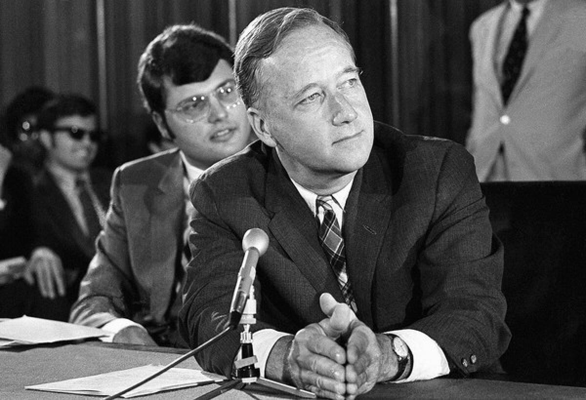 As a Republican senator from Maryland, Mathias, seen in 1969, often was at odds with his party over civil rights.