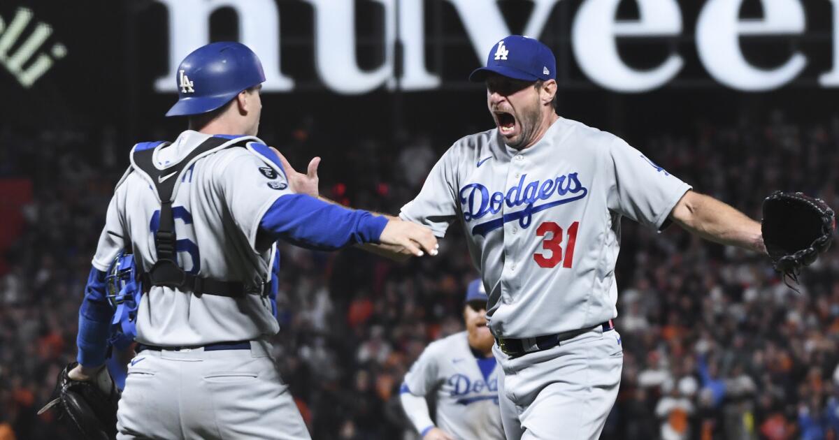 Dodgers beat Giants: Max Scherzer closes out epic playoff series - Sports  Illustrated