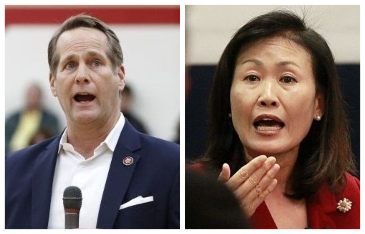 The 48th Congressional District is contested by incumbent Rep. Harley Rouda and Orange County Supervisor Michelle Steel.
