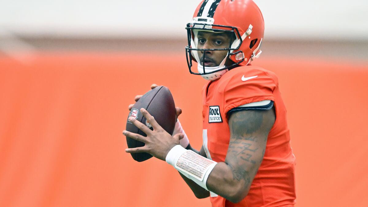 Watson set to make Browns' debut at Texans after suspension - The San Diego  Union-Tribune