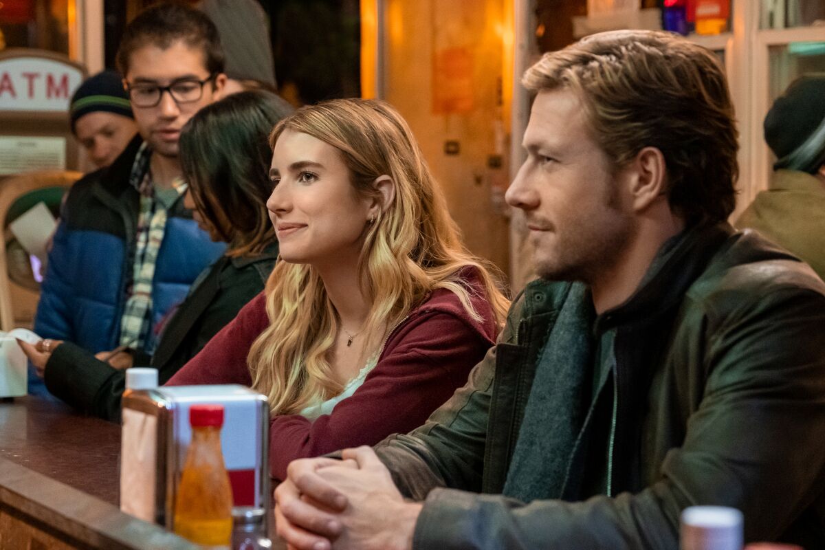 Emma Roberts and Luke Bracey star in the Netflix romcom "Holidate."