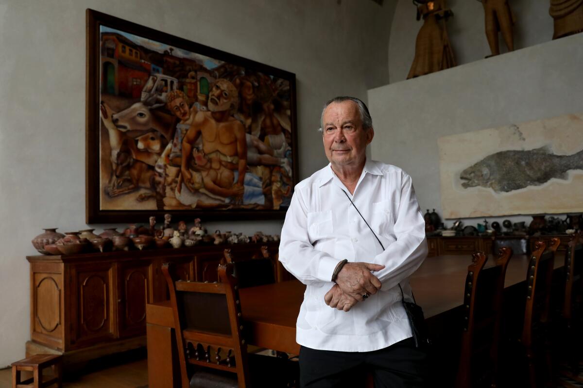 Mauricio Fernández Garza, 70, at his home in Mexico