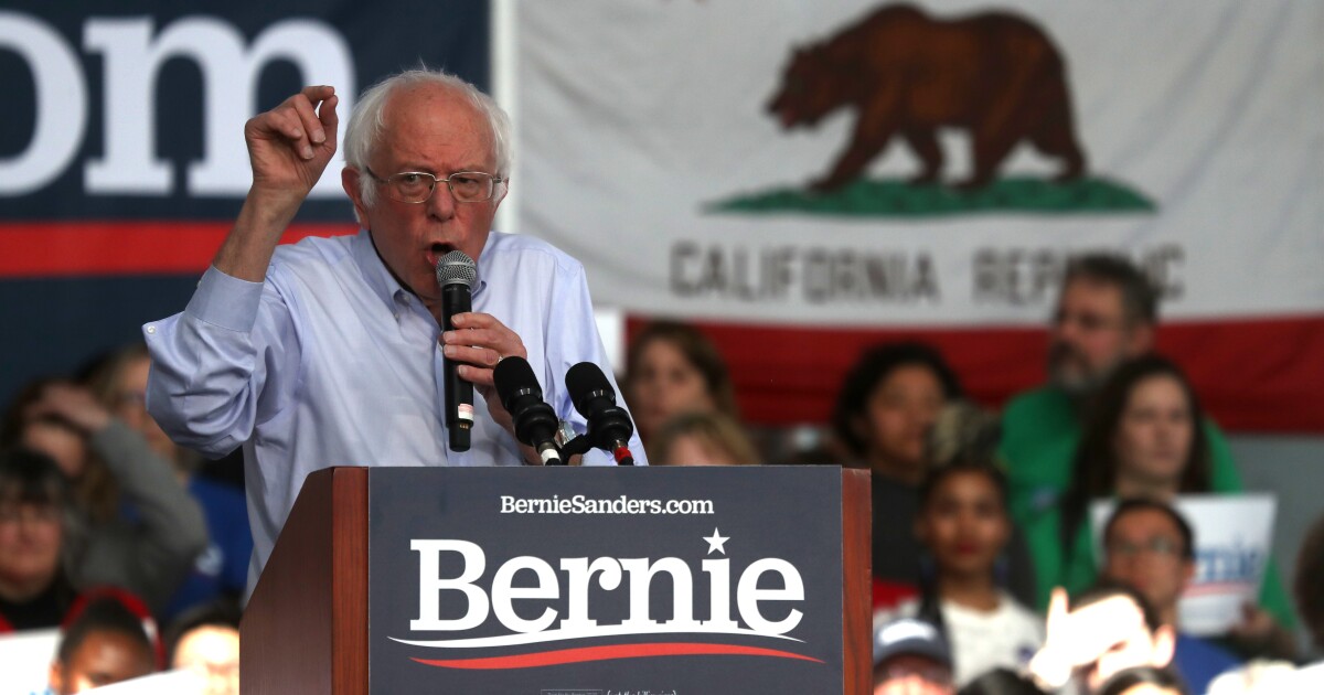 Bernie Sanders Holds 2 1 Lead In California Primary Poll Says