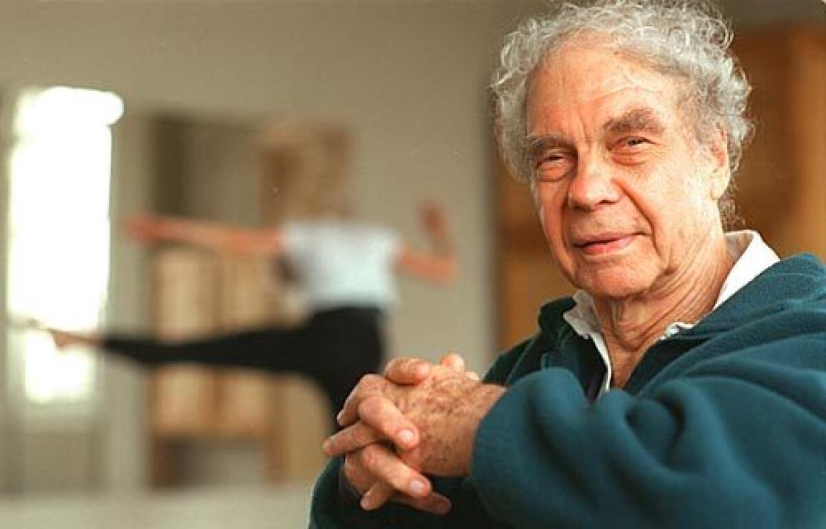 Merce Cunningham at dance studio in New York's West Village. "Dancing is a spiritual exercise in physical form," Cunningham wrote in 1952.