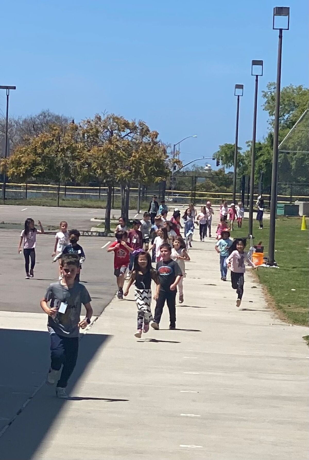 Students on the run.
