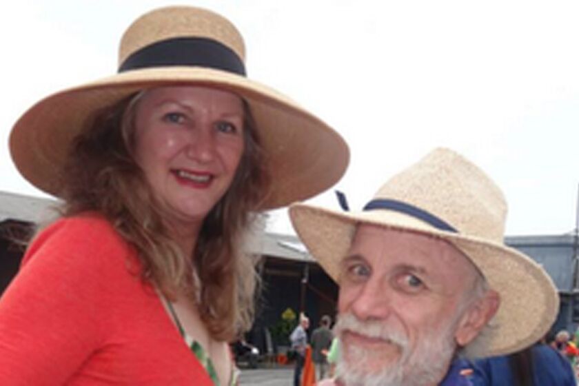 A. Michelle Page, 58, and Daniel Adams, 65, have operated a fair trade arts company in Nepal. Via Facebook, they confirmed their safety after Saturday's 7.8 earthquake.