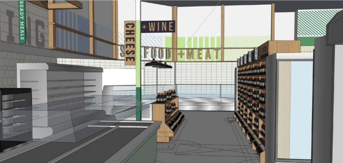 A rendering of the new Jimbo's renovation.