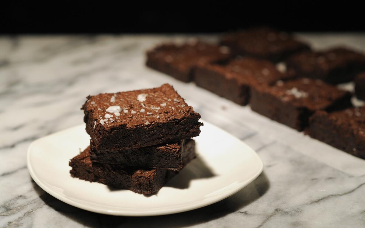 Rye chocolate brownies