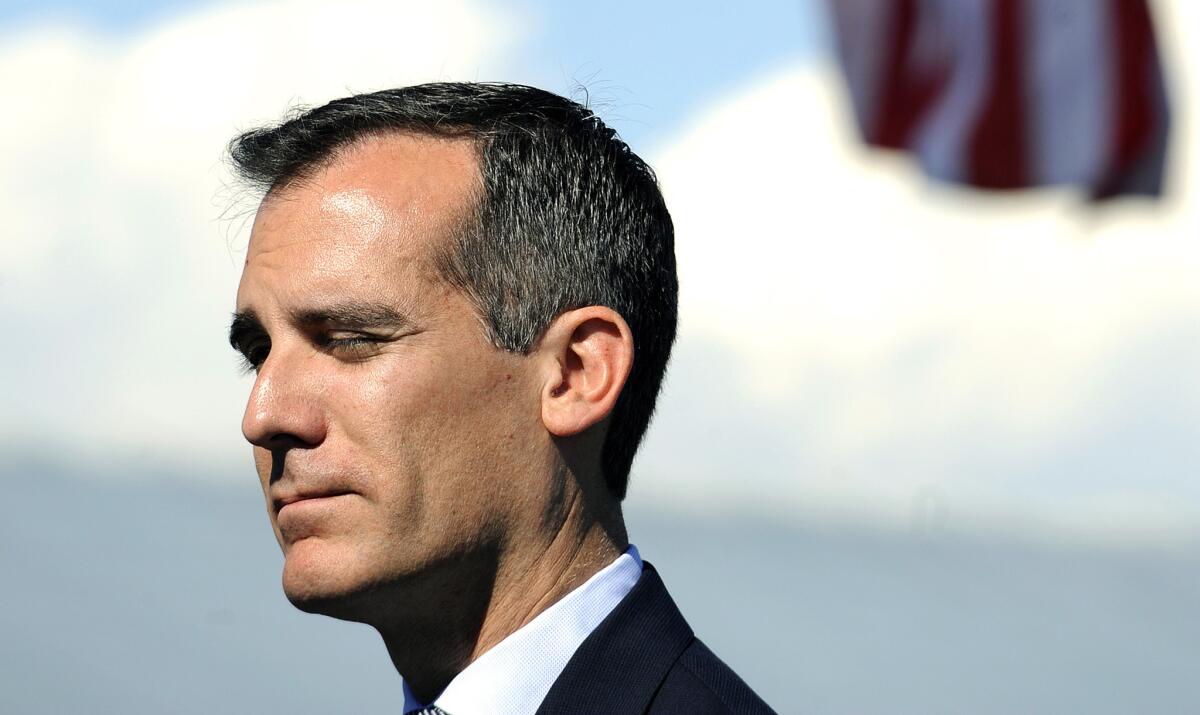 A campaign erroneously claimed in videos that it had L.A. Mayor Eric Garcetti's backing for measures to shift the date of L.A. city elections.