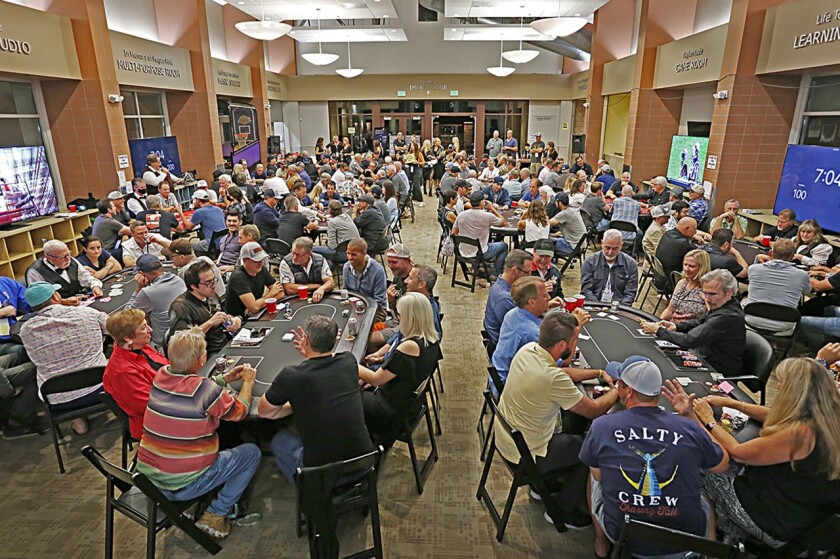 The nonprofit La Costa 35 Athletic Club 10th Annual Texas Hold ‘Em Poker Tournament, 