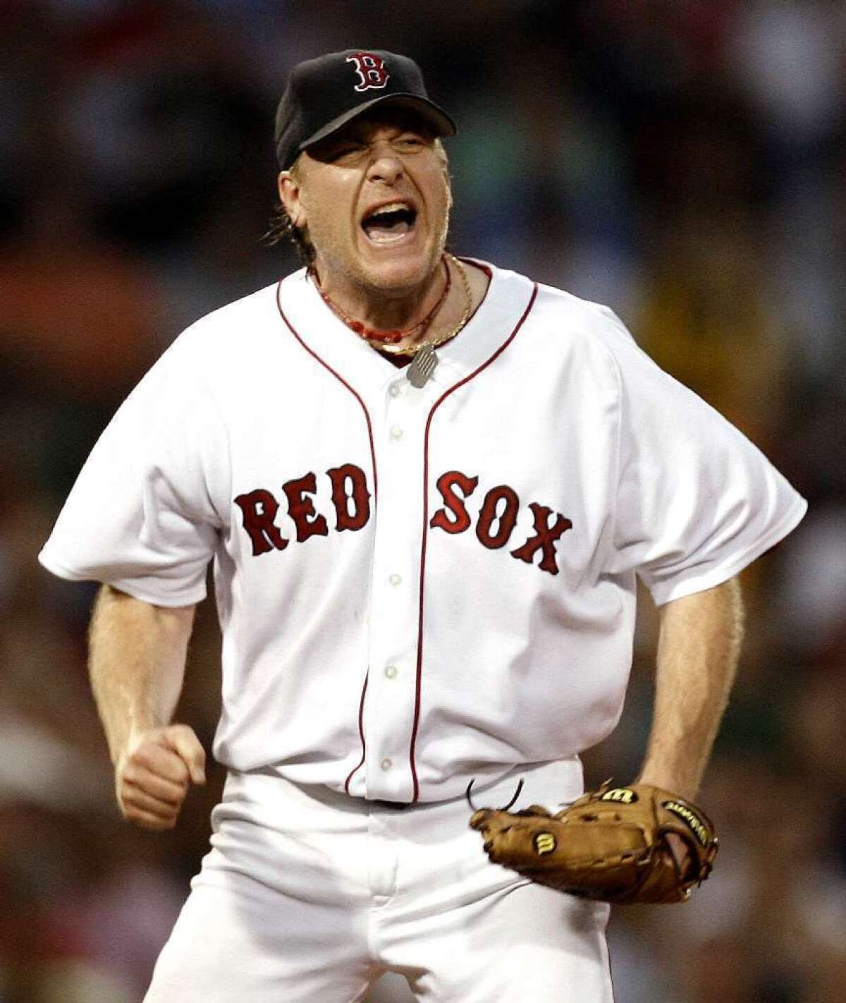 Curt Schilling with the Red Sox in 2006.