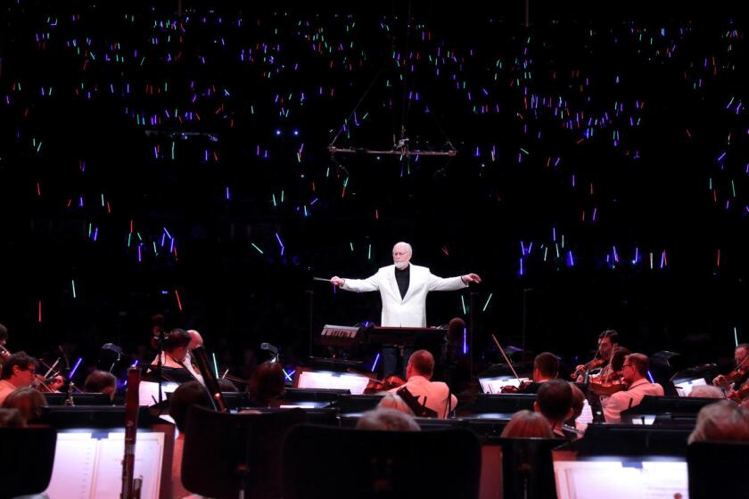 El compositor y conductor John Williams durante una de sus presentaciones en el Hollywood Bowl.