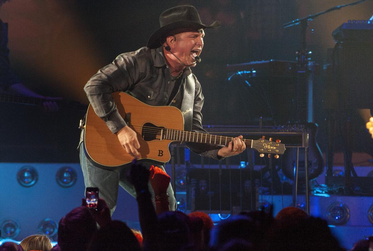 Garth Brooks at his tour kickoff at Allstate Arena in suburban Chicago on Sept. 4.