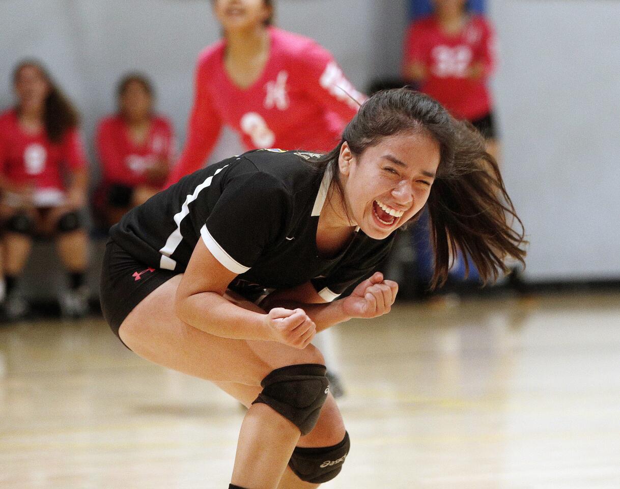 Photo Gallery: Holy Family vs. Villanova Prep in CIF Southern Section Division VIII first-round playoff girls' volleyball match