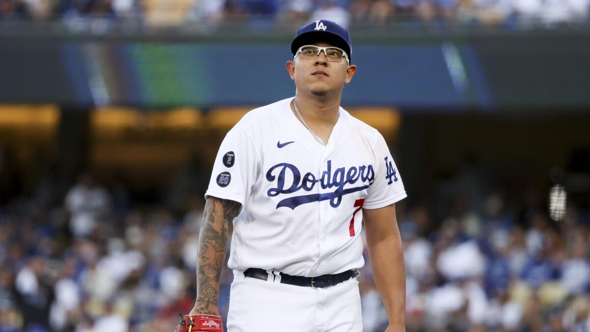 Julio Urías' status leaves Dodgers' pitching plans in limbo - Los Angeles  Times