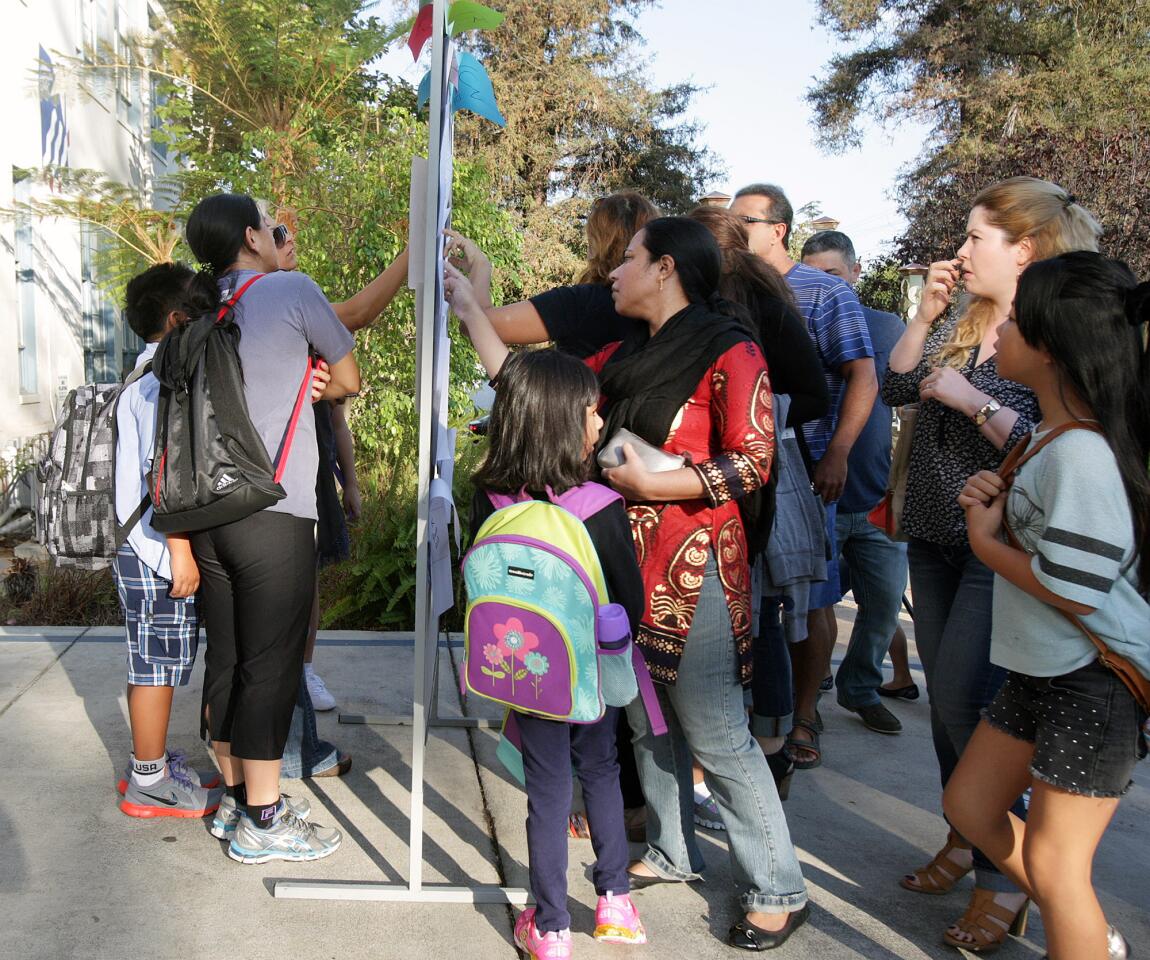Photo Gallery: First day of school at Mark Keppel Visual and Performing Arts Magnet School in Glendale