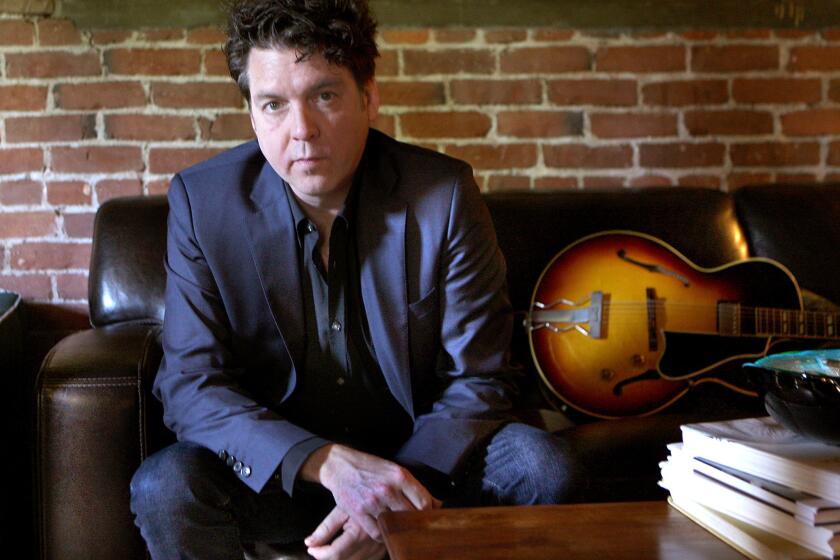 Musician-producer Joe Henry, photographed in 2009 at his home studio in South Pasadena, joined forces Saturday with singer-songwriter Sam Phillips at Largo at the Coronet.