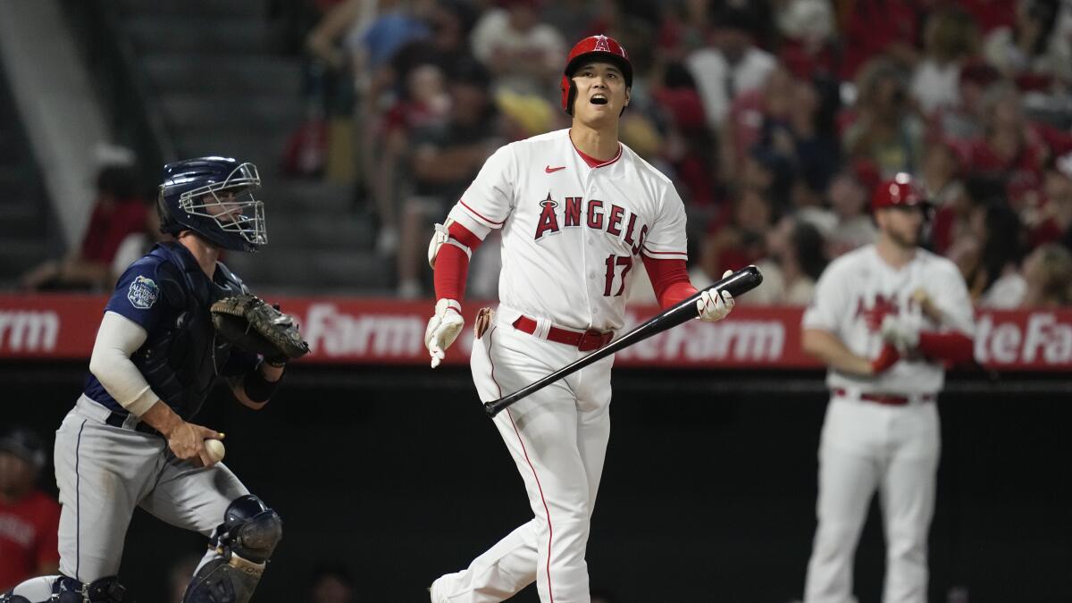 Angels' comeback falls short in loss to Mariners - Los Angeles Times