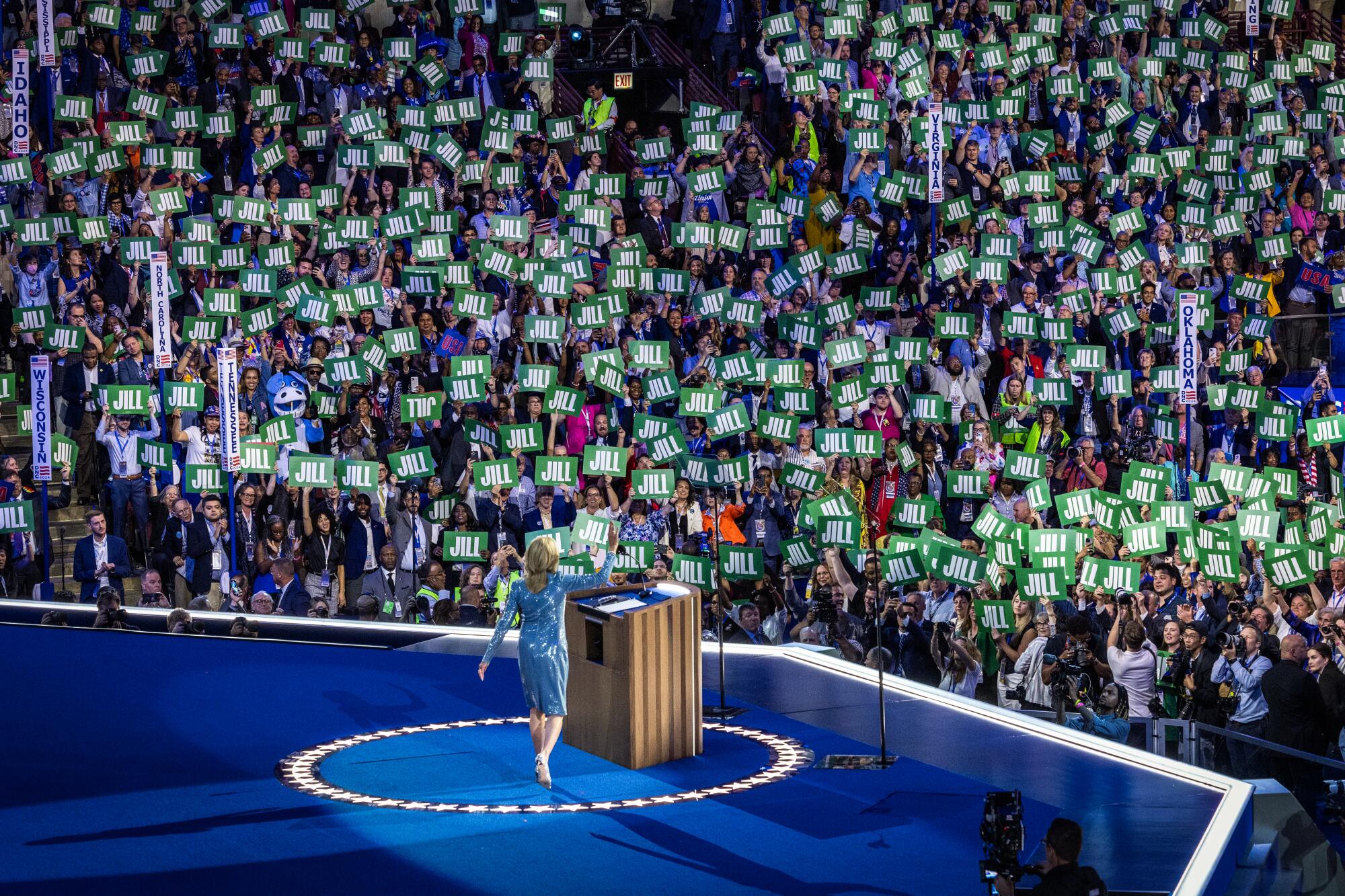  First Lady Jill Biden takes center stage