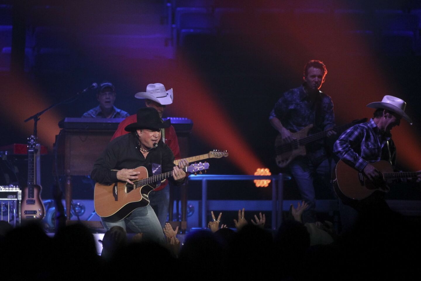 Country music superstar Garth Brooks performs the first of his five concert series at the Valley View Casino Center.