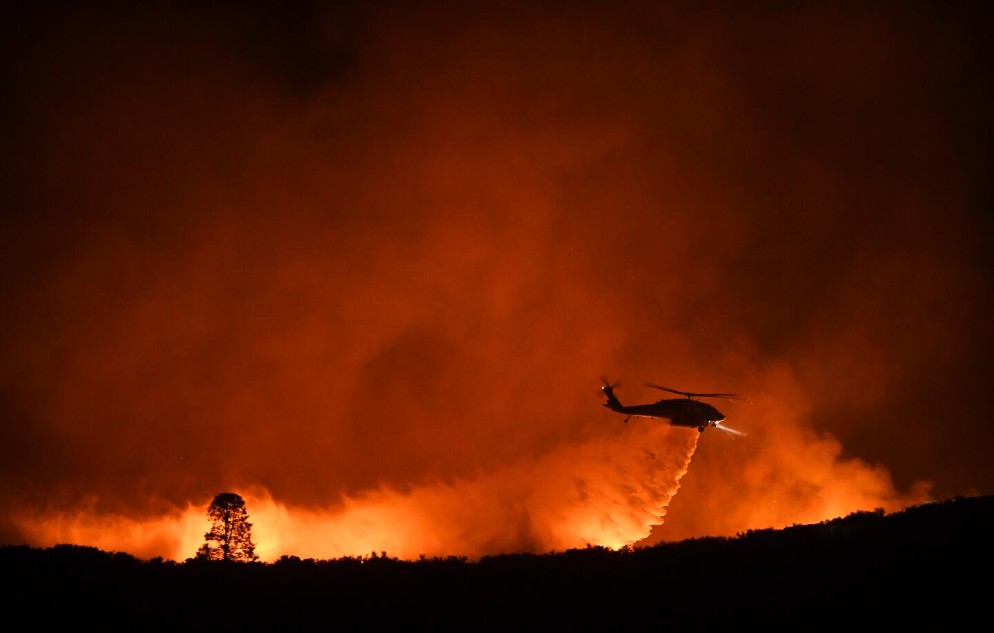 Lake fire near Lake Hughes