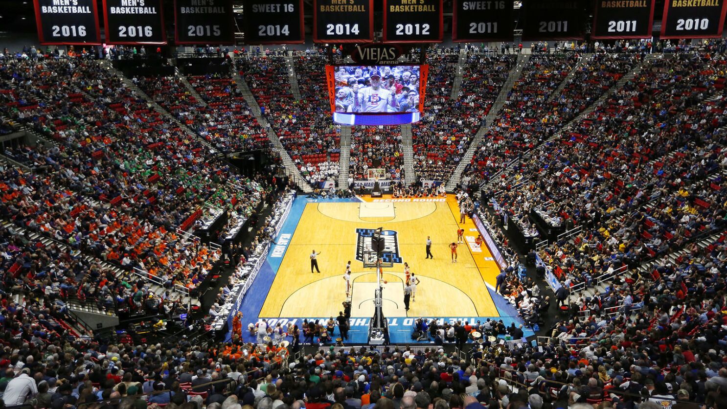 NCAA selects Viejas Arena as 2026 basketball tournament site; USD, UCSD to  host other sports - The San Diego Union-Tribune