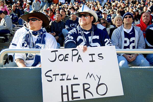 Fan support for Joe Paterno