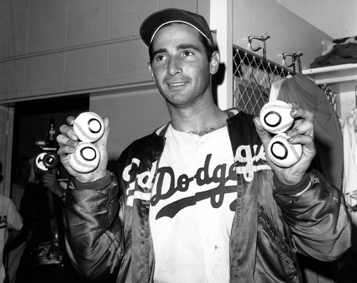 Sandy Koufax after his fourth no-hitter.