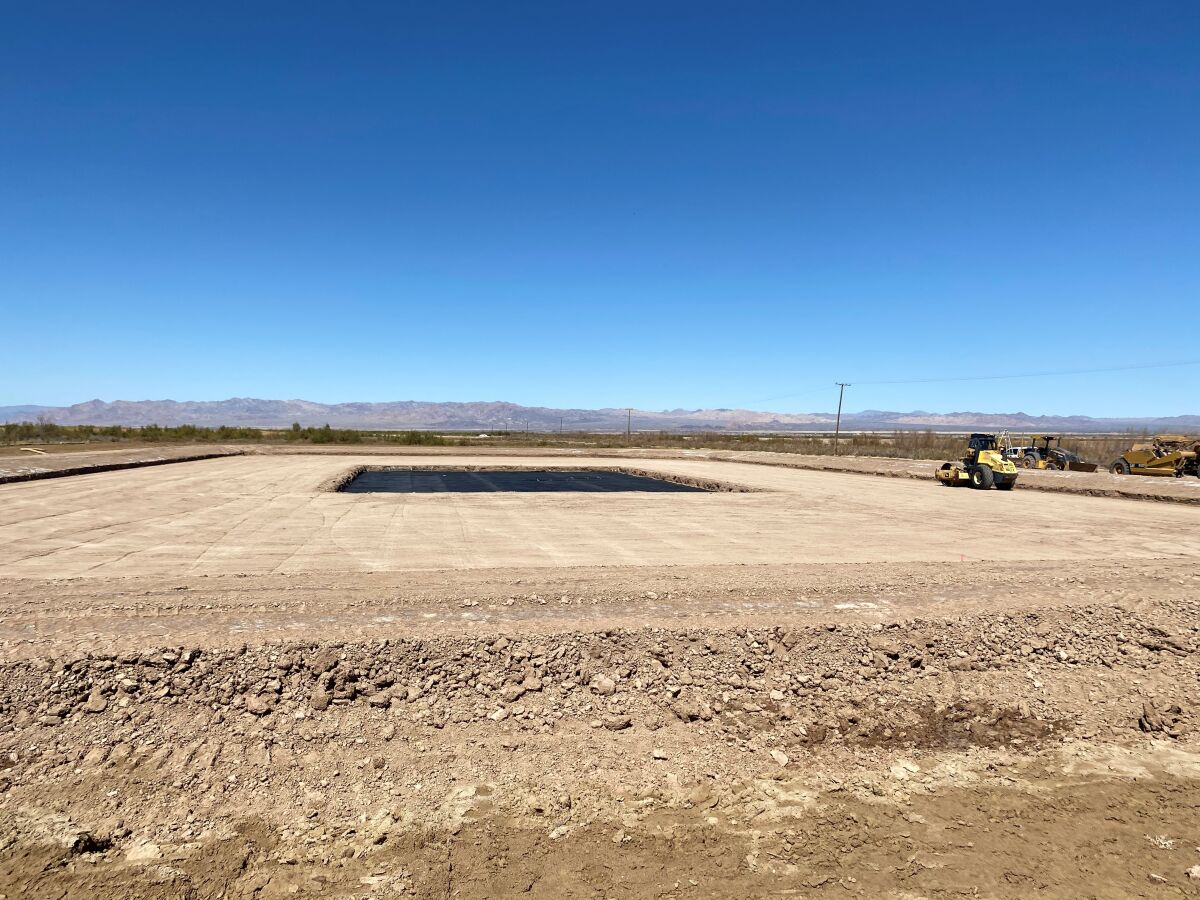 Well pad construction at the site of Controlled Thermal's planned geothermal and lithium facility.