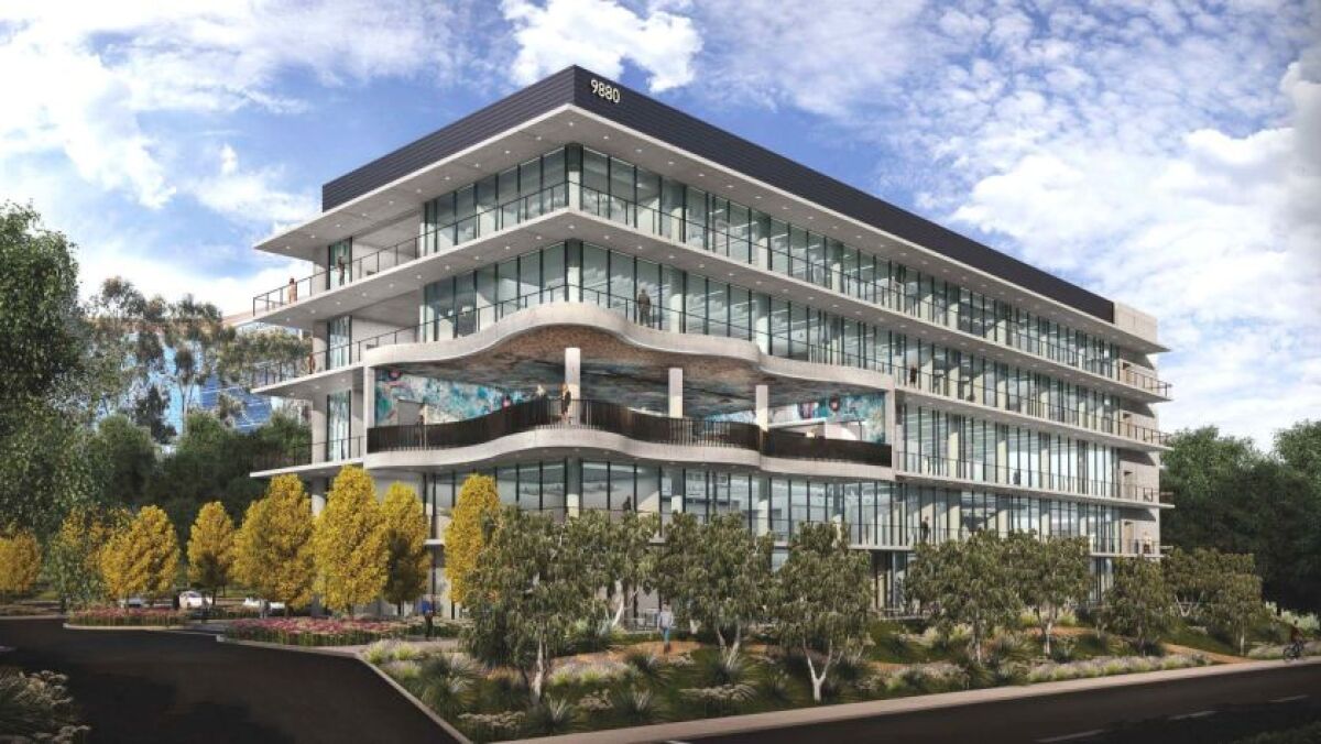 Rendering of the Alexandria GradLabs life science building where Element now has an office.