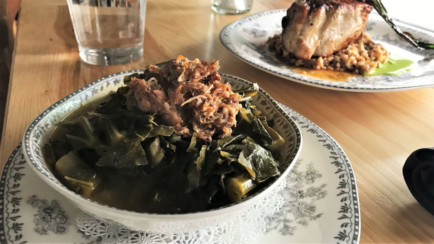 I've been eating a lot of collard greens lately, and I've pretty much enjoyed them all, but it's only the greens at Virtue that I can't stop thinking about. Each dark green forkful is tender and bewilderingly complex, with a smoky backbone from the turkey. I tried to get the recipe from chef Erick WIlliams, but it was obviously not going to happen. "It's the only recipe I have that my grandmother physically taught me how to cook," says Williams. "It's like she had given me the key to a Fortune 500 company. Those things work." Yes they do. I was so captivated, I asked for a spoon so I could slurp up all the potlikker lingering in the bowl. $8. 1462 E. 53rd St., 773-947-8831, virtuerestaurant.com — Nick Kindelsperger