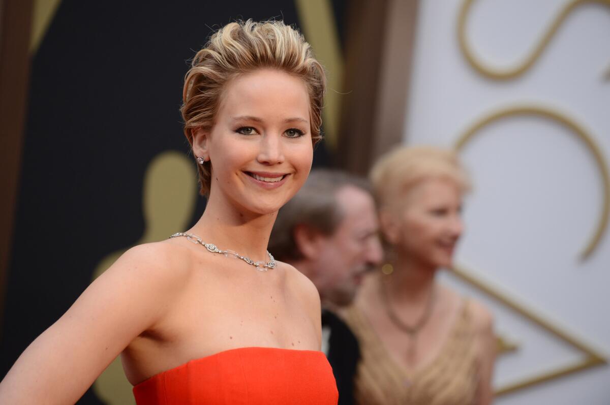 Jennifer Lawrence arrives to the Oscars in March. As last weekend's celebrity photo-hacking scandal has made clear, privacy isn't what it used to be.