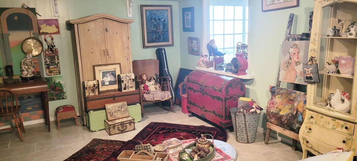Some of Sheree Perelman’s vintage finds and display skills.
