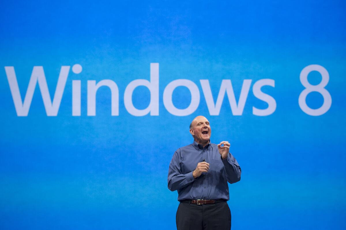 Microsoft chief exectuive Steve Ballmer announces changes to Windows 8 at the company's recent developers conference.