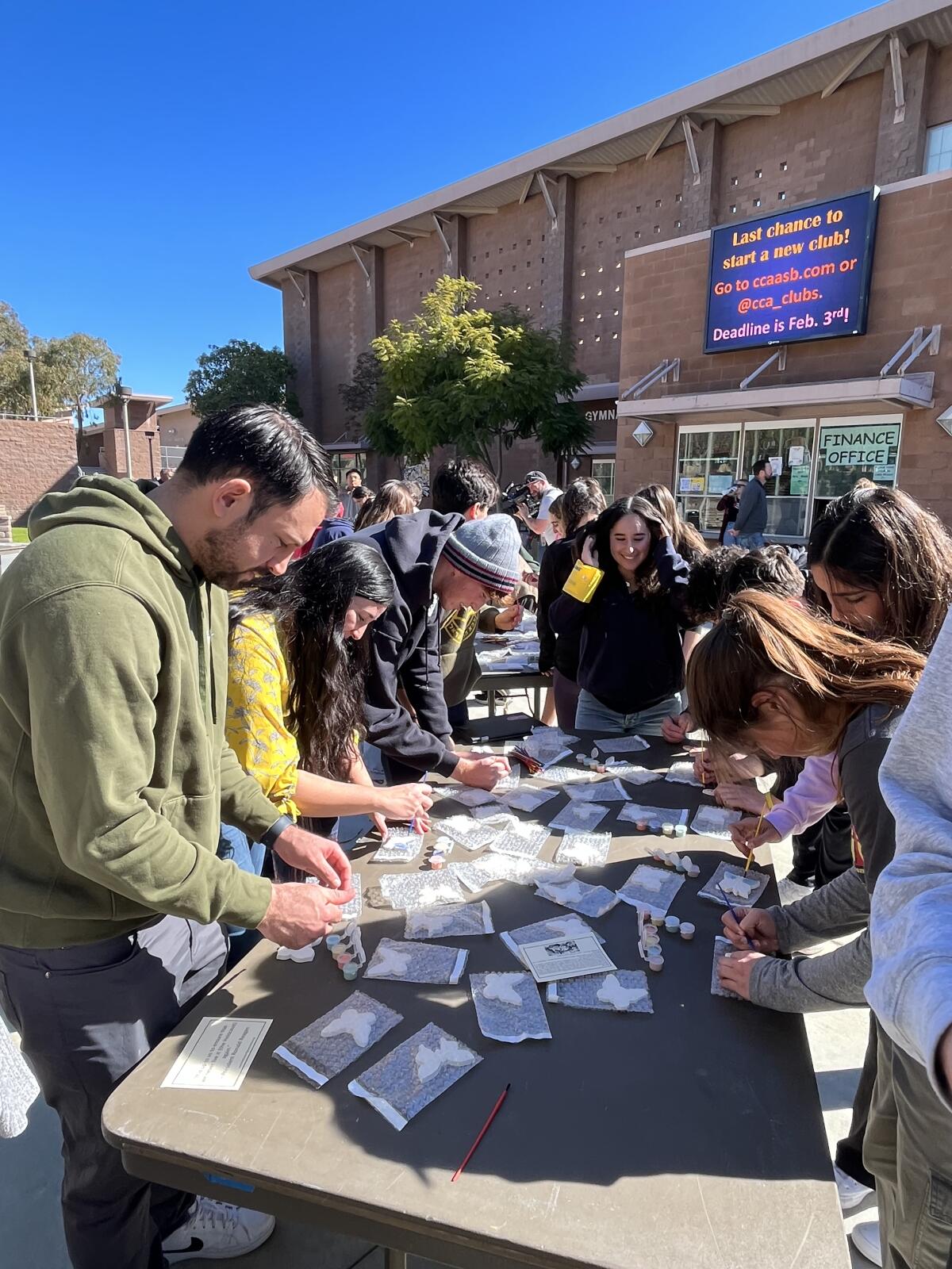 CCA students and staff participated in the Butterfly Project.