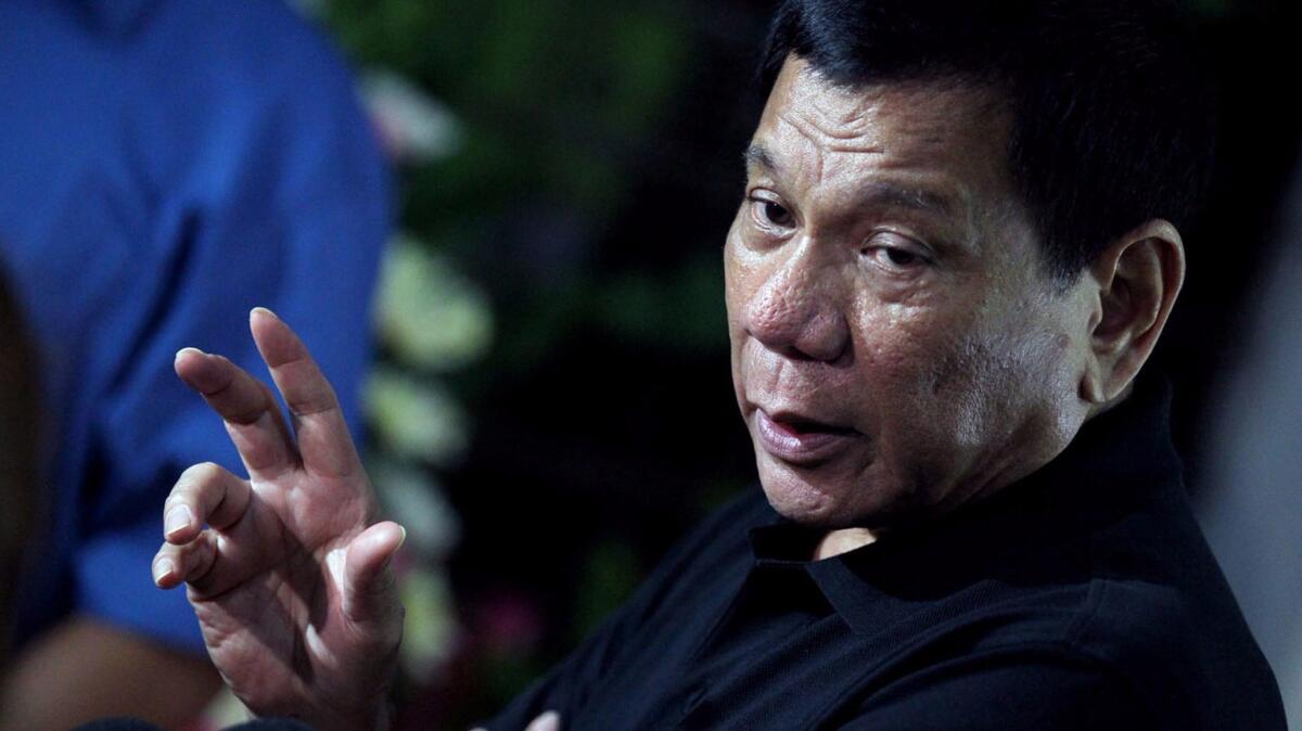 "I have good impressions of America but the problem is I have lost my respect, that's why I'm bad-mouthing them," said Philippine President Rodrigo Duterte. "These Americans never learned their lesson with their interventions," he said, referring to Vietnam, Iraq and Libya.