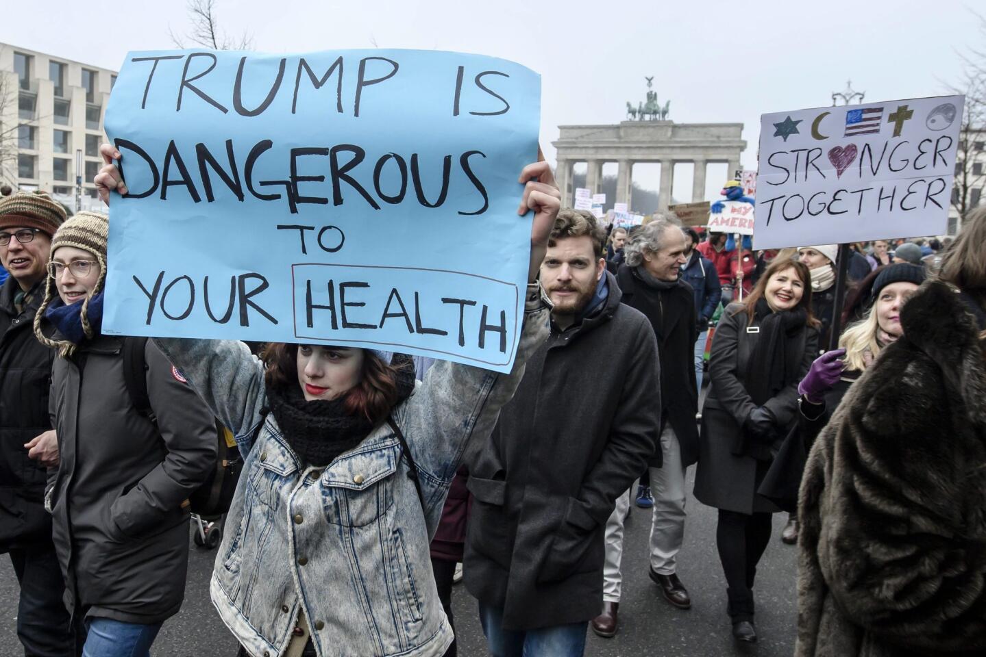 Anti Trump en Berlin