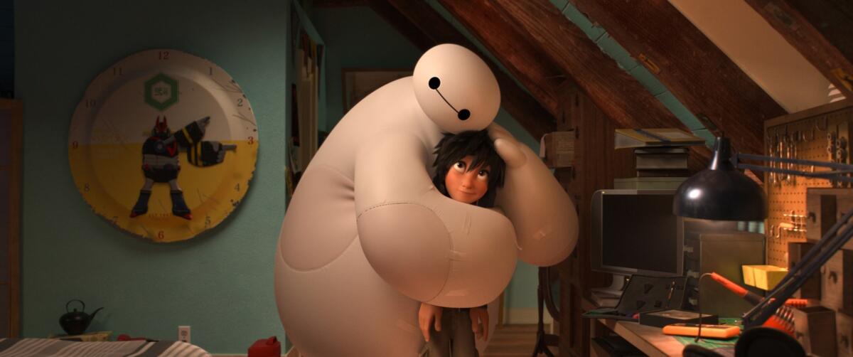 "Big Hero 6" tells the story of robotics prodigy Hiro Hamada and the inflatable robot Baymax.